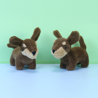Porte-clés en peluche écureuil, pendentif réaliste en peluche douce, porte-clés écureuil marron, OEM ODM personnalisé, vente en gros en vrac