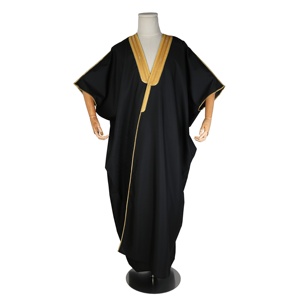 <span class=keywords><strong>Vestido</strong></span> árabe musulmán dorado bordado, tafetán, caftán, desierto, Jubah, Abaya, Jalabya, étnico, qami, Jeque islámico, Khaleeji - Product Image 1