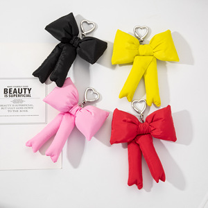 הסיטונאי מבוקמת bowknot pppipy קשת תיק קסם סרט חמוד סרט דפוס משובץ קוקט קוון קשת מקשים - Product Image 2