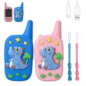 Paquete de 2 Walkie Talkies HD con Video para Niños, Recargables, con Cambiador de Voz de Dibujos Animados, Tipos de Voz, Llamada con un Clic, Regalo para Niños - Product Image 1