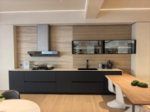 Juego de Muebles de <span class=keywords><strong>Cocina</strong></span> Negros Populares Directo de Fábrica - Garantía de Alta Calidad y Capacidad de Suministro a Largo Plazo - Product Image 1