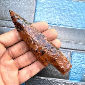 มีดหินคริสตัลทำจากหินมะฮอกกานีออบซิเดียนคุณภาพสูง ตีขึ้นรูปด้วยมือ เหมาะสำหรับนักสะสม พิธีกรรม และการจัดแสดง มีดจากอัญมณีธรรมชาติ - Product Image 5