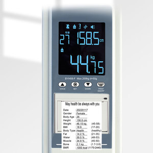 Nhà máy tốt nhất <span class=keywords><strong>BMI</strong></span> phòng tập thể dục kỹ thuật số Trọng lượng máy RS232 thông minh chiều cao thường vụ quy mô cho người lớn 200kg - Product Image 2