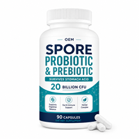 Complément Quotidien pour l'Équilibre Digestif : Capsules de Probiotiques et Prébiotiques à Base de Spores et de Complexe Herbal pour le Bien-être Intestinal et le Soutien Naturel de la Défense