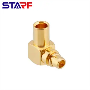 Konektor koaksial RF frekuensi tinggi, MMCX Male Angle kanan Plug MCX RG316