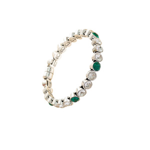 European Style Open Magnetic <b>Bracelet</b> <b>Red</b> Druzy Inlay Zinc Alloy Unisex Jewelry Fashion Charm <b>Bracelet</b> - Product Image 5