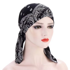 Chemo Head Wraps pour femmes imprimé fleuri Turban Beanie chapeau élastique Cancer chapeaux <span class=keywords><strong>Bonnet</strong></span> tête revêtements perte de cheveux <span class=keywords><strong>chimio</strong></span> sommeil casquette - Product Image 5