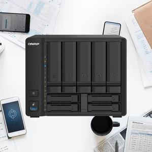 Serveur de stockage en réseau châssis <span class=keywords><strong>NAS</strong></span> Sagittarius QnapTS-973AX-8G 9 baies Micro M.2 Nvme Pcie - Product Image 4