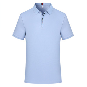 Men's Short Sleeve Polo Shirt Solid Color Cotton Polyester Blend Sun Protection Work Wear 230g Heavyweight Customizable - Product Image 2