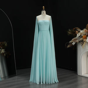 Sharon Said SF076 Elegante Abito da Sera Giallo Limone Stile Dubai <span class=keywords><strong>con</strong></span> Maniche a Mantella, Abito da Sposa per Donna, <span class=keywords><strong>Vestito</strong></span> da Cerimonia, Non Disponibile - Product Image 3