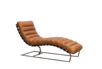 Chaise longue en cuir marron Antique en cuir véritable, nouvelle collection