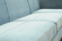 Canapé modulaire sectionnel en L de luxe moderne personnalisé à trois places pour usage hôtelier, en tissu doux pour la peau, canapé d'angle