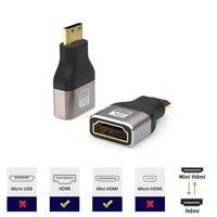 ANNXIN Kit adaptateur AV 8K UHD Mini Micro vers Full 48 Gbit/s, coupleur mâle-femelle à angle droit pour ordinateur portable, vente en gros