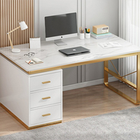 Bureau de direction moderne personnalisable Table d'ordinateur rectangulaire en bois durable pour le jeu Mobilier de bureau personnalisable