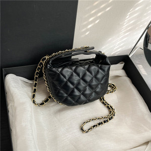 Bolso de mano bordado con patrón de diamantes para mujer, Mini bolso de un solo hombro, Mini bolso cruzado informal de estilo coreano sencillo para mujer - Product Image 1