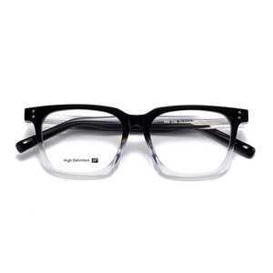 Transparent Full Rim Rectangle <b>Eyeglasses</b> NN-106 Anti Blue Light Lightweight Resin Lens Unisex Adult Vision Correction <b>Frames</b> - Product Image 6