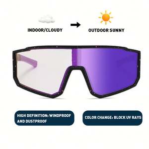 Gafas de Sol Deportivas para Ciclismo MTB, con Logotipo Personalizado, a Prueba de Viento, para Hombre y Mujer, Protección UV400, Fotocromáticas - Product Image 3