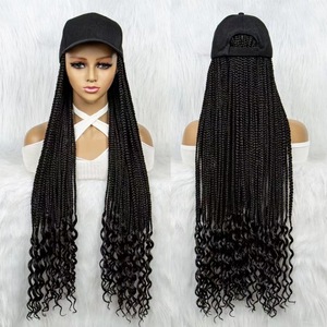 Hot Selling <strong>Braids</strong> <strong>Wig</strong> With Cap Hand Curly Ombre Hair Extensions <strong>Braid</strong> Crochet Twist Hair Afro Braided <strong>Wigs</strong> for Women - Product Image 1