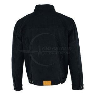 Manches longues col boutonné 100% coton jean hommes veste haute qualité tenue décontracté hommes jean veste - Product Image 4
