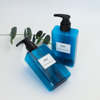 Shampoo Cosmétique de Haute Qualité Blanc Vert Gris Noir Bleu Ambre 200ml/300ml/400ml/500ml 10oz Bouteille PETG Pompe à Lotion Sérigraphie