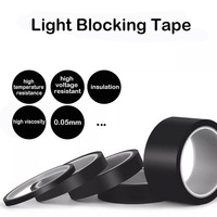 Ruban adhésif noir résistant à la chaleur et bloquant la lumière pour écrans LCD, LED, OLED, adhésif acrylique de qualité industrielle, isolation