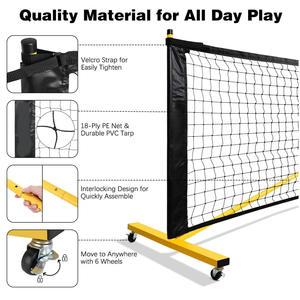 Kit de red de pickleball National Taxes 39.5x19.5cm para cancha exterior con palas, pelotas y bolsa de transporte - Product Image 2