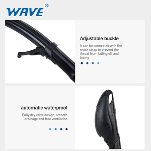 قطعة فم من السيليكون الجاف برؤية واسعة للغوص - Product Image 6