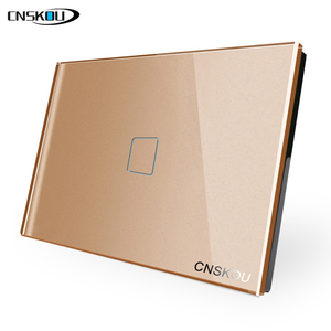 CNSKOU Factory US/AU Standard Tempered Glass 1gang 1Way Electrical <b>Switches</b> and Power Sockets <b>Wall</b> Touch SK-A801-01 - Product Image 4