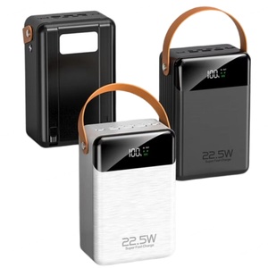 Batería Externa Portátil de Alta Calidad con Pantalla LED Digital, 80000 mAh, 6 Polímeros, Universal, con Cable - Product Image 1