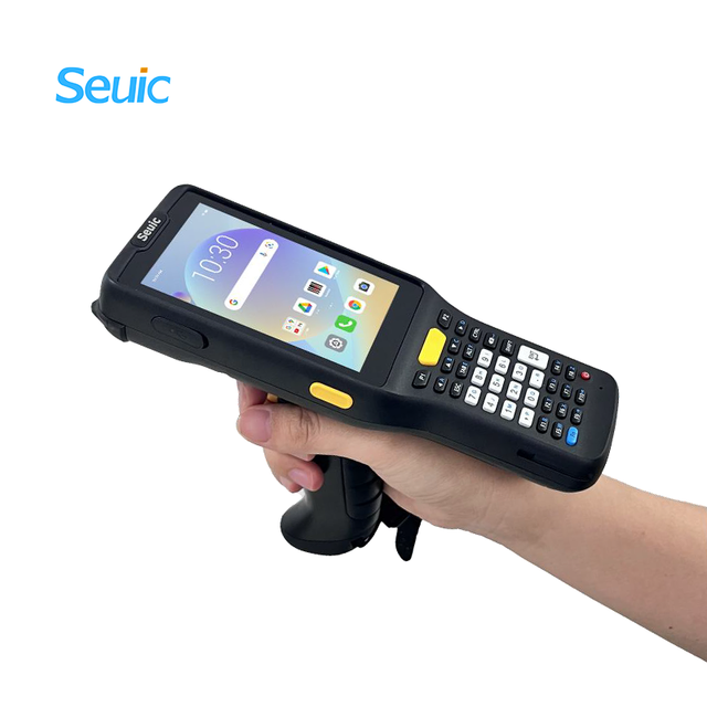 Rugged Industrial Logistic Android 14.0 Hand Grip PDA Handheld Wireless Long Range 20m Barcode Scanner Mobile Pda