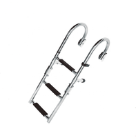 Échelle de bateau pliable en acier inoxydable d'équipement de bateau d'approvisionnement d'usine