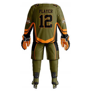 Uniformes de hockey sur glace personnalisés avec logo et taille sur mesure, prix de gros abordable pour les joueurs d'équipe, uniformes de hockey sur glace universitaires de haute qualité sur mesure - Product Image 2