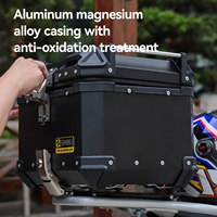 Boîte à bagages arrière universelle imperméable pour moto, coffre rigide pour moto, boîte de rangement pour casque, coffre à bagages pour toutes les motos