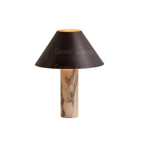 <b>Table</b> <b>Lamp</b> Modern Minimalist Marble <b>Base</b> E27 LED Light Source Switch Control Bedroom Living Room Decor - Product Image 5