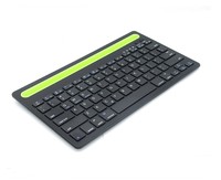 Keyboard nirkabel, papan ketik Mini dengan bantalan portabel Slot tempat ponsel untuk ponsel pintar Tablet