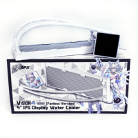 Refroidissement par eau NPC Vision4/360 ARGB, écran magnétique réglable à 360 degrés. Écran LCD IPS de 4,0 pouces, 60 Hz, grand écran pour refroidisseur de processeur