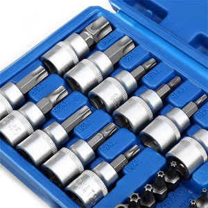Jeu de douilles et embouts <span class=keywords><strong>Torx</strong></span> de haute qualité, 34 pièces, embouts de sécurité E mâles/femelles, outil manuel de serrage, <span class=keywords><strong>douille</strong></span> <span class=keywords><strong>Torx</strong></span> - Product Image 3