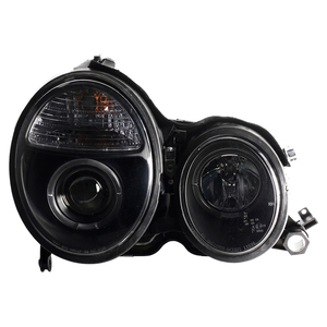 Faro Delantero LED Angel Eyes con Carcasa Negra para Benz <span class=keywords><strong>W210</strong></span> E200 E230 <span class=keywords><strong>E240</strong></span> E280 E320, Años 1999-2001, SN - Product Image 2