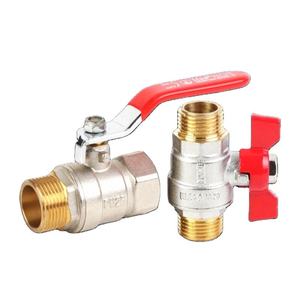 Robinet à bille manuel en laiton à double filetage mâle, haute température, pour système industriel eau/gaz DN15-DN25 - Product Image 3
