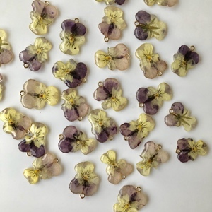 Resina epossidica reale pressato a secco <span class=keywords><strong>viola</strong></span> <span class=keywords><strong>del</strong></span> <span class=keywords><strong>pensiero</strong></span> <span class=keywords><strong>viola</strong></span> di fascini <span class=keywords><strong>del</strong></span> fiore <span class=keywords><strong>orecchini</strong></span> - Product Image 5