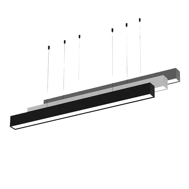 4ft 8 Feet Dimmable Cct Linkable Seamless Connection Trunking System Led Pendant Linear Light Fixture