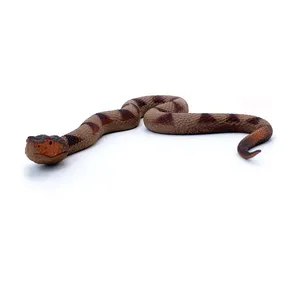 Wildlife Realistic High Quality PVC Plastic Animal Figure Toys Realistic Eco-friendly Anima Brown Crawling Snake Toys