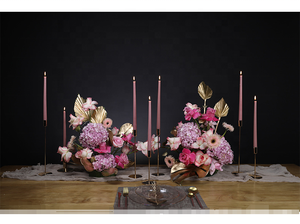 Juego de 4 piezas de poste largo Vela cónica de mezcla de cera de parafina Yuyang Romandi Vela de palo de colores mezclados Velas de Pascua Paschal - Product Image 6