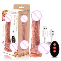 Jouets sexuels en caoutchouc de 8 pouces, nouvelle sortie, pénis réaliste, énorme, étanche, gode vibrant pour femmes