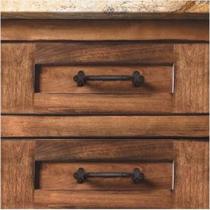 Manija de Puerta Moderna de Acero WEKIS, Diseño Floral, Antioxidante, Estilo Vintage, para Dormitorio, Entrada Exterior, Almacén - Product Image 6