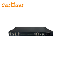 Sintonizador DVB-S/S2 de 4 Canales a IP IRD, Compatible con Tarjetas CAM, Receptor de Satélite de Rack 1U con 4 Ranuras CI