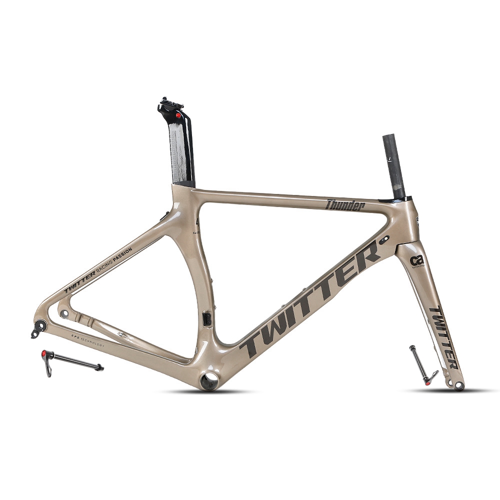 ツイッターサンダー700cサイズ自転車フレームカーボンファイバー