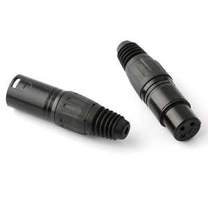<span class=keywords><strong>Conector</strong></span> <span class=keywords><strong>XLR</strong></span> Micrófono de 3 pines <span class=keywords><strong>Conector</strong></span> negro macho <span class=keywords><strong>a</strong></span> hembra MIC <span class=keywords><strong>Jack</strong></span> - Product Image 3