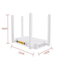 Fiber Optik ONT 4GE+WiFi 2.4G&5.8G 2 Frekanslı, Hw OLT XP6485 XPON ONU ile Uyumlu, UPC APC FTTH&Ağ GPON EPON ONU ONT için