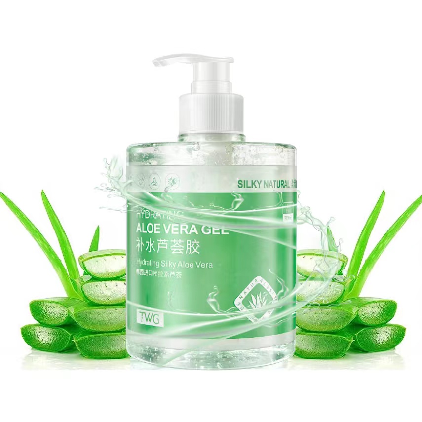 TWG Marque privée 100% Gel naturel pur Crème hydratante biologique pour le visage Gel d'aloe vera hydratant après le soleil